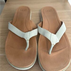 UGG Women's Tan and Cream Sandals